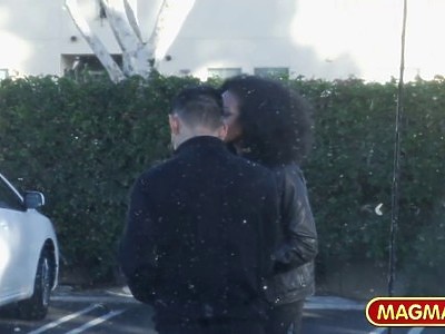 nastolatka w warkoczach fajnie posuwana na łyżeczkę