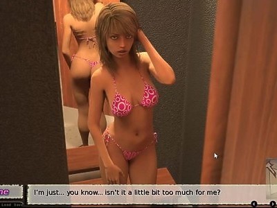 zgrabna nastolatka masturbuje się na schodach