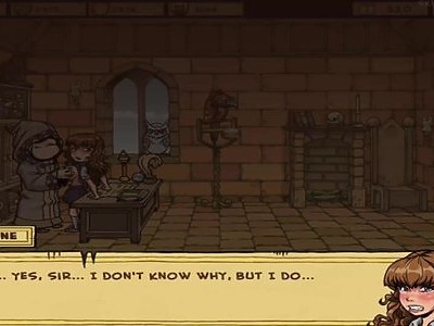 blond uczennica od tyłu