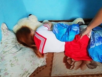 nastka z kompletnie goła brzoskwinką