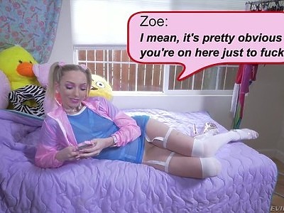 świetna nastolatka ładowana przez pana w kakao